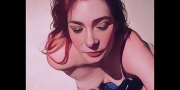 Cartoon milf sucking dick and gets a messy facial and some cum in her mouth (Blue Eyes, Blue eyes)