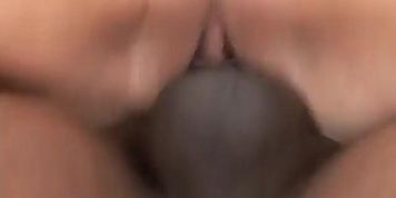 Koko gets warm cum all over her belly