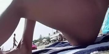 Gf Does Pilates On A Nude Beach