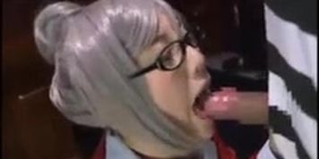 japanese cosplay girl sucking so rough jav