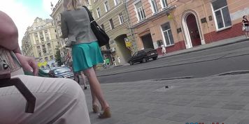 Hawt string panty up blue petticoat