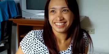 Amateur Filipina chick gets facial after having sex