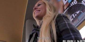 She fluants her sexy boobs - video 1