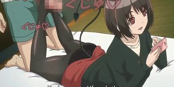 Big dick summons a busty demon and gives her an excellent footjob  Anime hentai