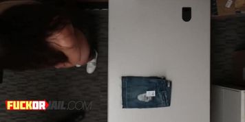 Facing jail time, Lily sits on a prick