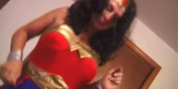Wonder Woman lap dance, dirty talk, no sex, dry hump (Alisa Kiss)