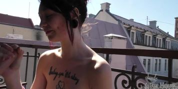 andy teen all tatted up at my new flat sucking and facial