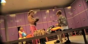 Girls from dressing room are losing off cloths