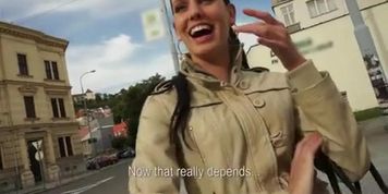 Public Pickups - Innate Czech model is offered cash for sex
