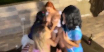 Latinas get a party and play along