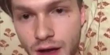 USA boy cums while dirty talking 