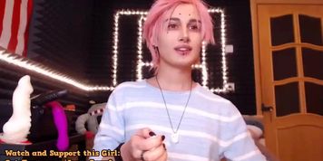 Femboy Whips Her Dick Out And Shakes Booty