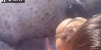 CutieSara BJ on the beach_the video she made when she met gentlyperv there 1st