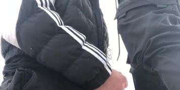 outdoor blow job and cum swallowing (Brock Banks, Colton Grey)
