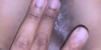 Stuffing this big black cock in my tight pussy 