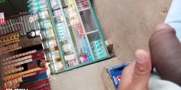 flashing my cock to shop girl 1