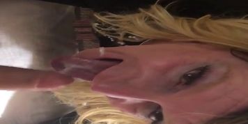SISSY CROSSDRESSER GETS MOUTHFUL OF CUM PT3