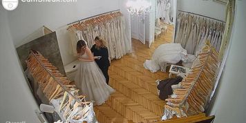 IPCAM - Bride to be changing in wedding saloon