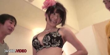 Threesome Tit Fuck in Stockings