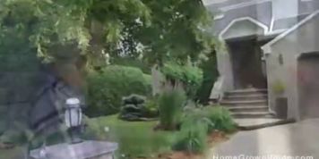 Fucking my busty gf and the real estate agent