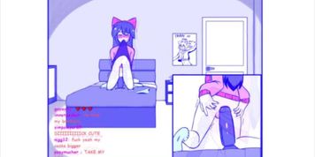 Femboy forgets to turn off stream