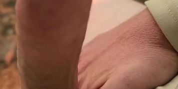 Hard dick and pre cum by the river  (River Donovan)