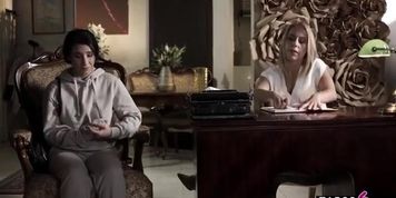 Therapist gets double penetrated with dildo and cock