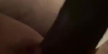 Latina squirts on big black cock