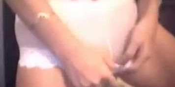 Busty brunette girl on webcam teasing and seducing with her sexy body and big boobs