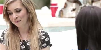 Gorgeous teens outdoor scissoring (Kaylee Haze, Kylie Nicole)