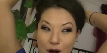 Scorching Asa Akira pounds rock rough after a Interview