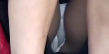 Upskirt on the stairs