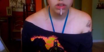 Drooling Goth Mouth
