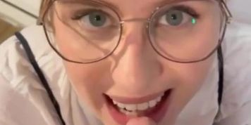 German Blonde Gets American Facial