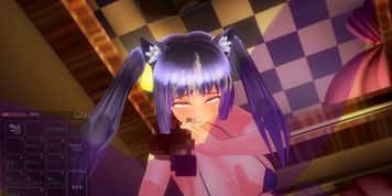 [3d Hentai] -INSULT ORDER- 3D Hentai Bunny Girl and Hentai cat ahegao (Catherine Parris)