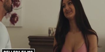 Bellesa - Horny Brunette Eliza Ibarra Swallows That Big Cock Before Getting Drilled Rough
