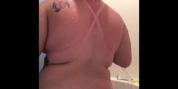 Chubby Teen Plays With Boobs In The Shower, Sunburn, Hair Dye Rinse