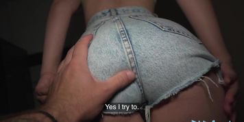 Public Agent Hot young blonde wants strangers big cock for content creation