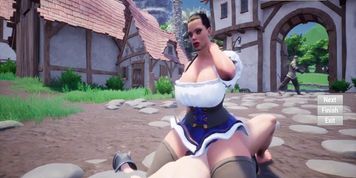 Octoberfest German Barmaid Outfit Feign gameplay PAWG BBW cowgirl facesitting
