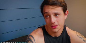 Stressed Out Hunk Roommie Dicked Down By Tatted Jock - NextDoorStudios