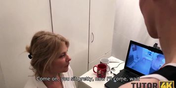 TUTOR4K. Man offered woman to get naked and do it with him cause he had dirt