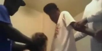 Hottest fledgling multiracial gang-bang for college doll