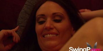 Desirable babe got to blow fat dicks
