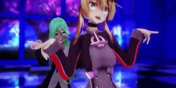 MMD Prinz Eugen And Yamakaze kancolle?????? (nude and close up view) (Submitted by ?????)
