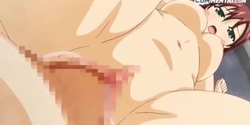 Futa girl puts a finger in her ass