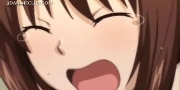 Close-up with anime pussy getting finger fucked