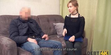 DEBT4k. Girl likes expensive gadgets that she works off (Eva Abel)