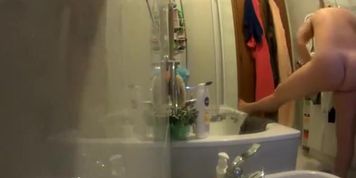 Chubby wife by her husband&rsquo;s hidden camera