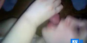 Russian whore licked ass and sucked cock Cum in mouth