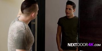 Good looking boys discovering anal sex toghether